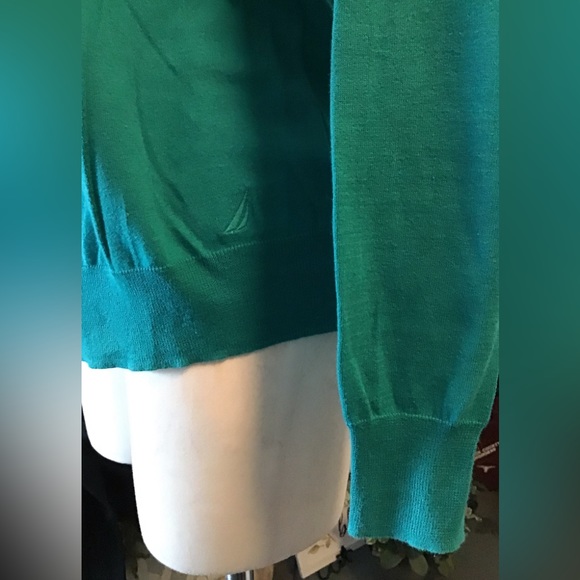 Nautical womens cardigan sweater,button up EUC - Picture 3 of 4